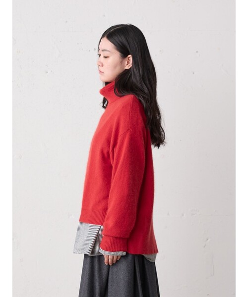 MidiUmi（ミディウミ） ニット セーター ラクーンニットハイネックプル