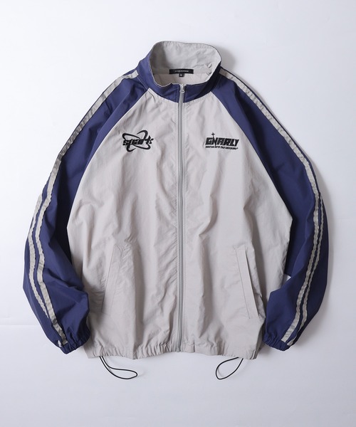 SUGGESTION ナイロンジャケット Sleeve line nylon track jacket 袖