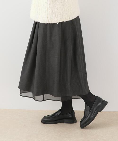 F by ROSSO（エフバイロッソ） スカート ツイードライクフレアスカート