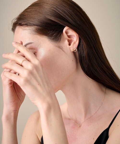 ete（エテ） ピアス ビジュー サークル ピアス レディース : ZOZOTOWN