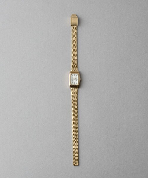 ete（エテ） 腕時計 ダイヤモンド レクタングルフェイス メッシュ