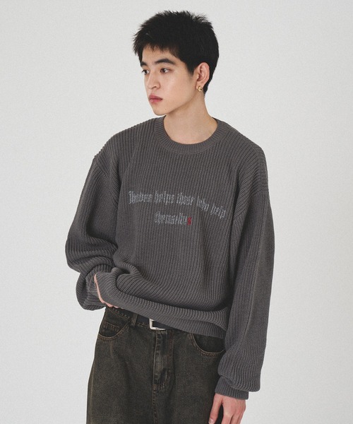 kutir（クティール） セーター ニット SPRAY FRONT DESIGN KNIT