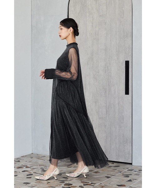 niana（ニアナ） ドレス ラメチュールAラインドレス マタニティ 妊婦