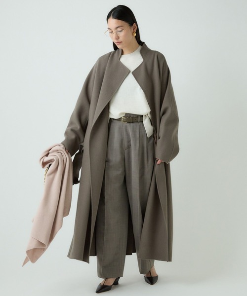 Chaos（カオス） ノーカラーコート コート /大草直子さん着用 アール
