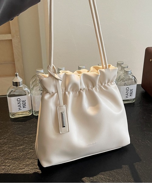 LA VORAGINE（ラ ヴォラジネ） トートバッグ ギャザーフリル トート