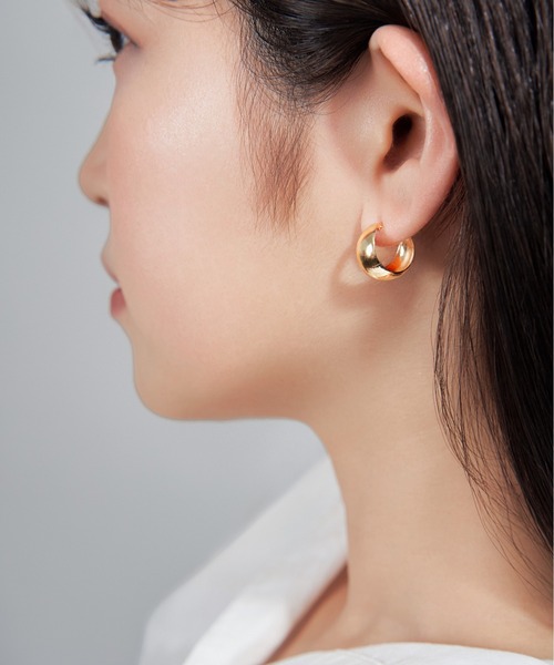 Jewel closet by L&Co. ピアス K18 フープ ピアス レディース メンズ