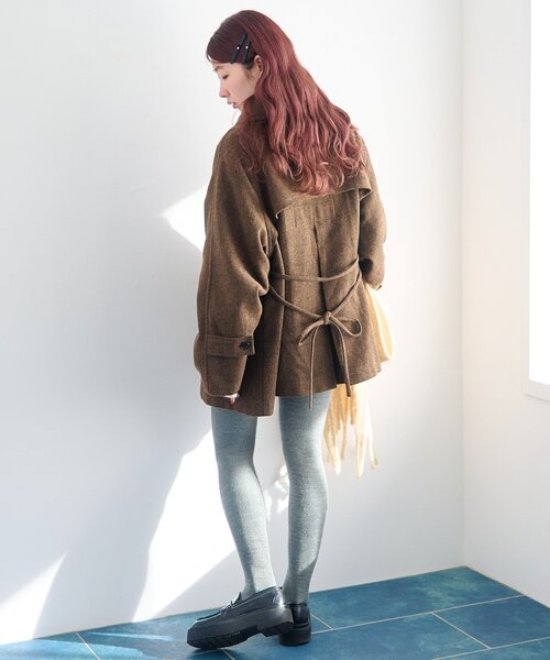 Kastane（カスタネ） コート アウター 「ベスト付き」ダッフルフレア