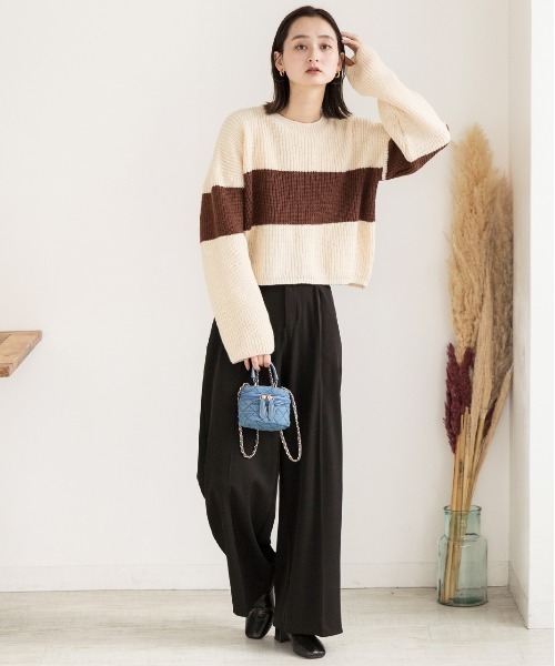 ad thie（アドティエ） ニット セーター ショート・ざっくり編み