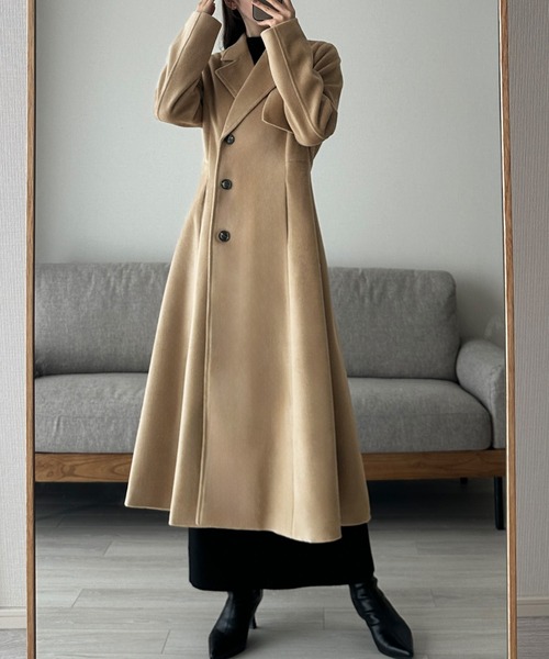 Louere（ルエレ） コート チェスターコート ウエストシェイプフレア