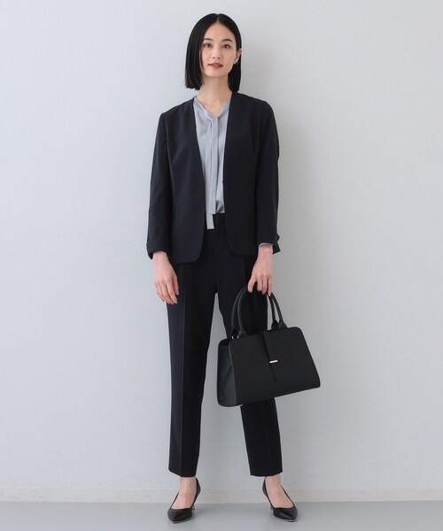 INDIVI（インディヴィ） スーツ 「洗える／UVケア／スーツ」ストレッチ