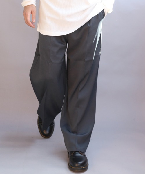 8 スラックス カラーワイドパンツ メンズ レディース : ZOZOTOWN