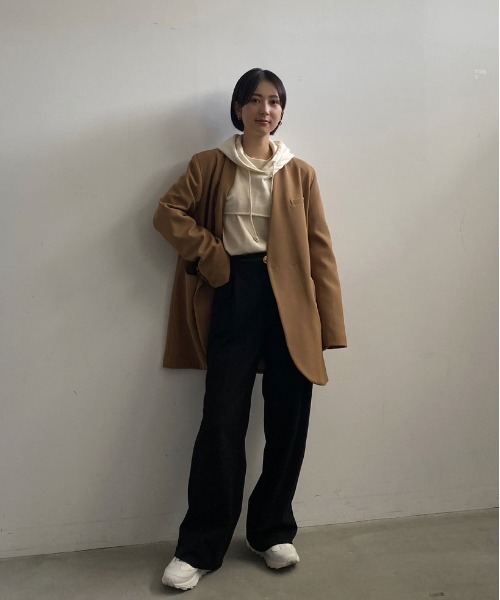 Ameri（アメリ） ジャケット ノーカラージャケット ESSENTIAL CURVE