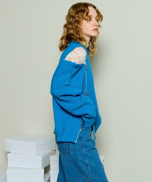 MAISON SPECIAL（メゾンスペシャル） ニット セーター Long Zipper