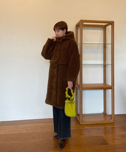 Lil Ambition（リルアンビション） ムートンコート ボアコート 「2way