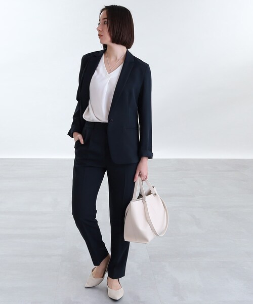 INDIVI（インディヴィ） スラックス パンツ 「定番スーツ／UVケア