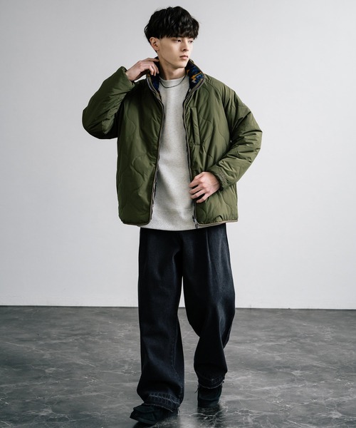 KRIFF MAYER（クリフメイヤー） ブルゾン アウター キルト×柄ボア