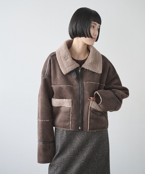 AIC. ムートンコート ボアコート ムートンライクショートボア