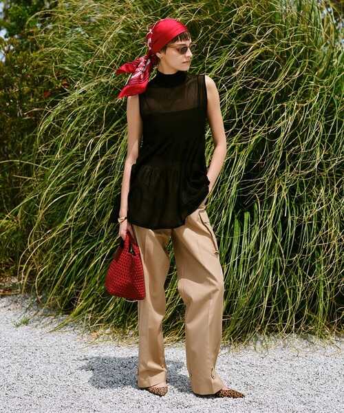 allureville（アルアバイル） カーゴパンツ オーガニックギャバカーゴ