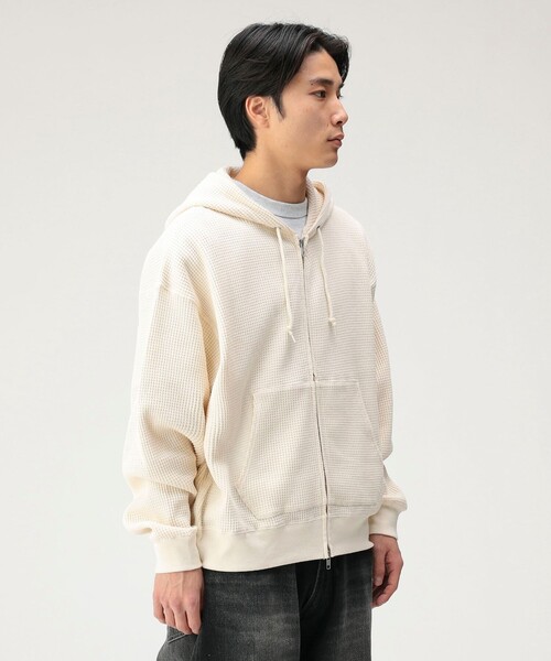 BEAMS T（ビームスT） パーカー BEAMS T / Waffle Full Zip Hoodie