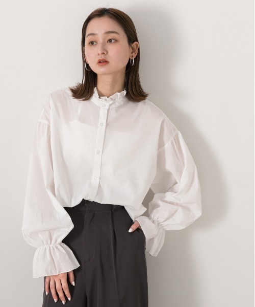 ad thie（アドティエ） ブラウス シャツ キャンディスリーブ 2WAY