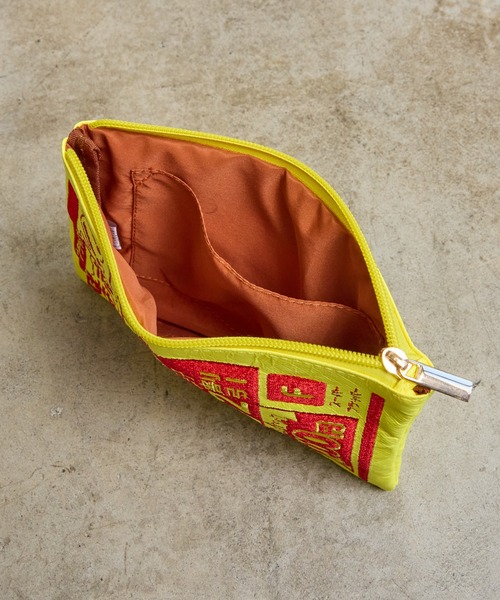 flapper_bags ポーチ FLAPPER フラッパー:チラシモチーフポーチ