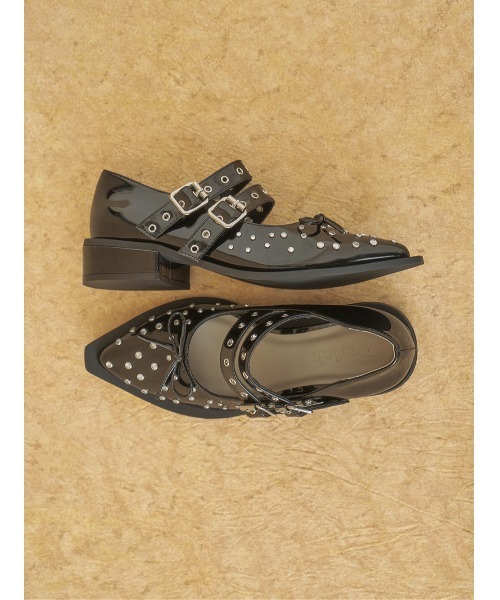 Darich（ダーリッチ） シューズ ダブルベルトフラットシューズ