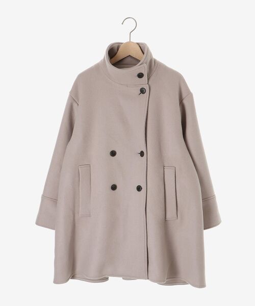 cle blatt コート アウター スタンドカラーウールコート レディース