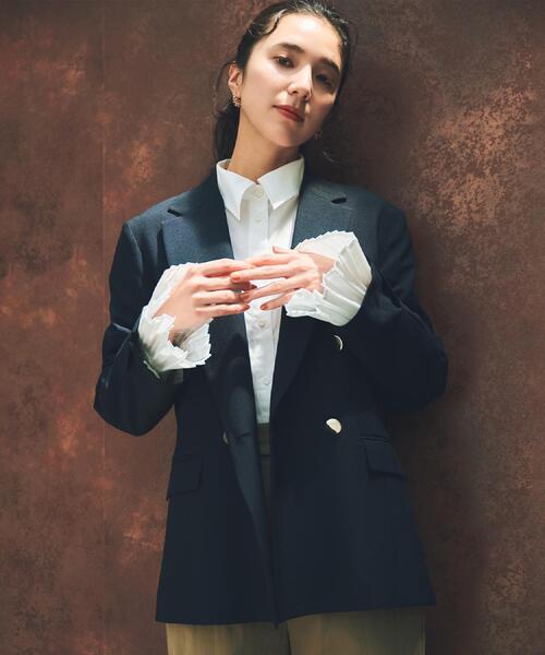 THE SHOP TK ジャケット テーラードジャケット 「今羽織るなら」ダブル