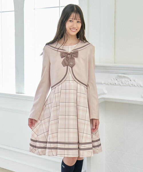 ANY（エニィ） ワンピース ジャケット付き チェック ワンピース キッズ