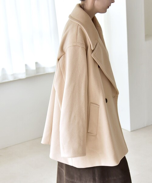 quaranciel ピーコート pコート quaranciel: PURE WOOL ダブルブレスト