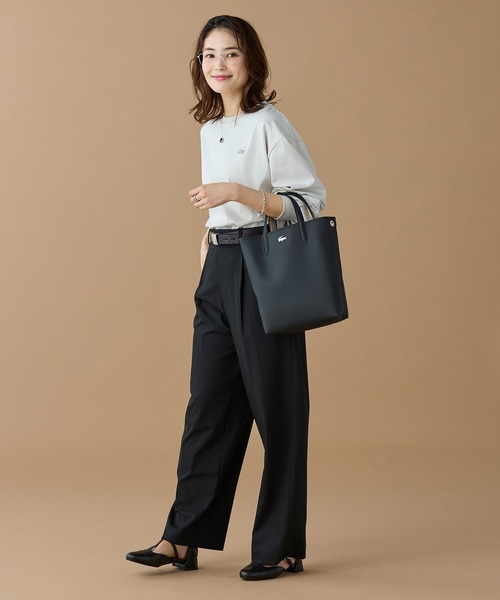 LACOSTE（ラコステ） トートバッグ ANNAリバーシブル縦型 トートバッグ