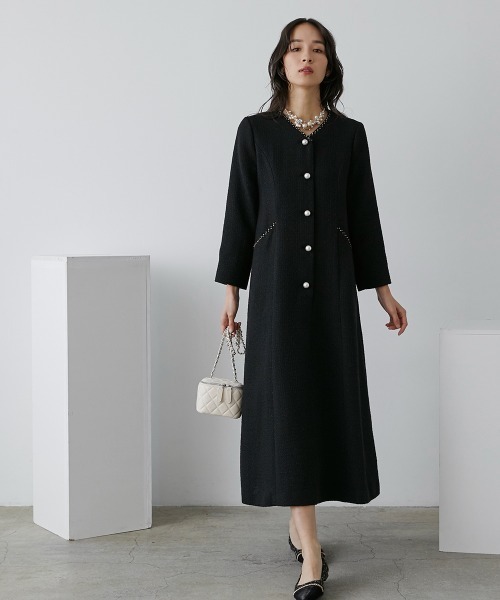 Callarus セットアップ 「入学式・卒業式・フォーマル」ツイード調V