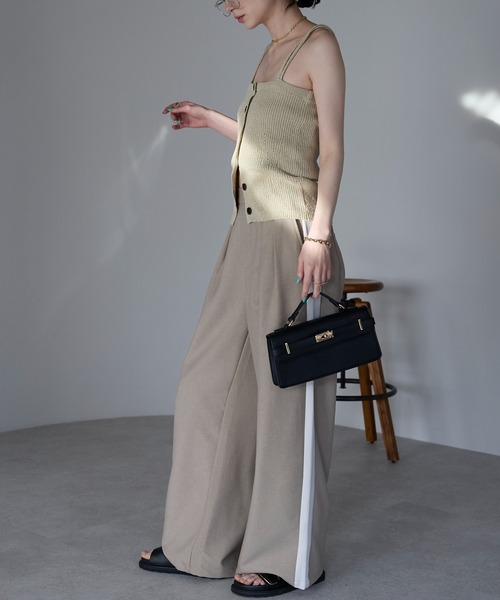 each alchemist フロントボタンサマーニットビスチェ レディース