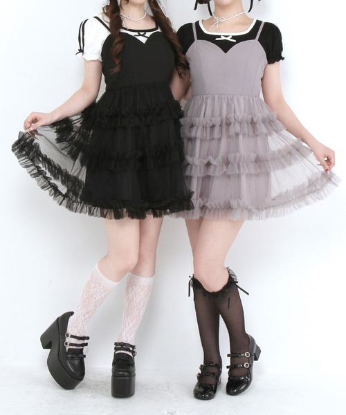 DearMyLoveRose（ディアマイラブローズ） ワンピース チュールフリル