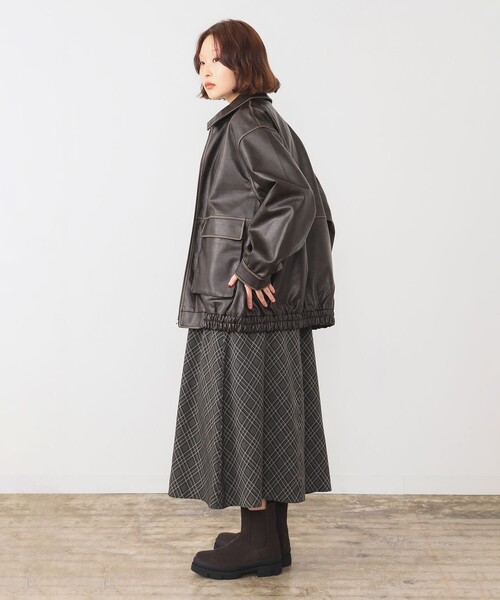 Ray BEAMS（レイ ビームス） ブルゾン アウター フェイクレザー