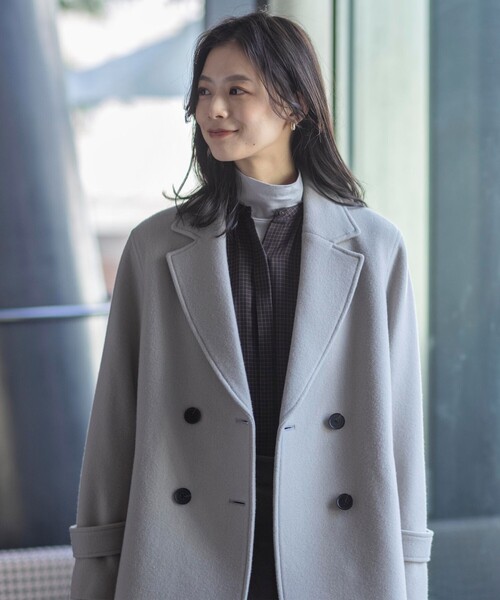 ピーコート pコート Jackal 140sソフトメルトン Pコート レディース