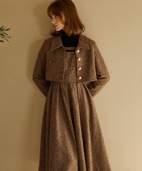 ERADIE（エラディエ） ワンピース Tweed jumper dress ツイード