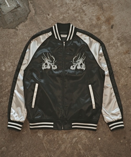 ALL RUNS スカジャン Animal Embroidery Skirt Jacket / アニマル刺繍