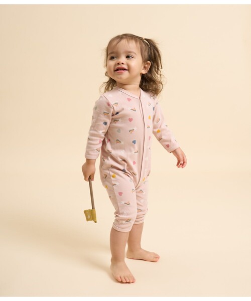 PETIT BATEAU（プチバトー） ベビー服 ロンパース 足なしロンパース