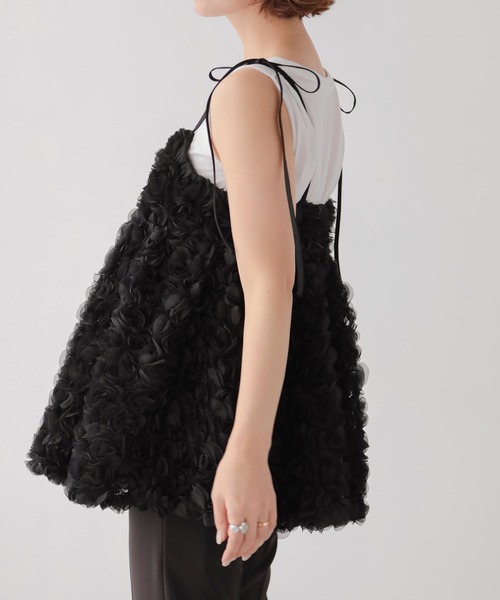 Fit more（フィットモア） キャミソール ローズモチーフキャミソール