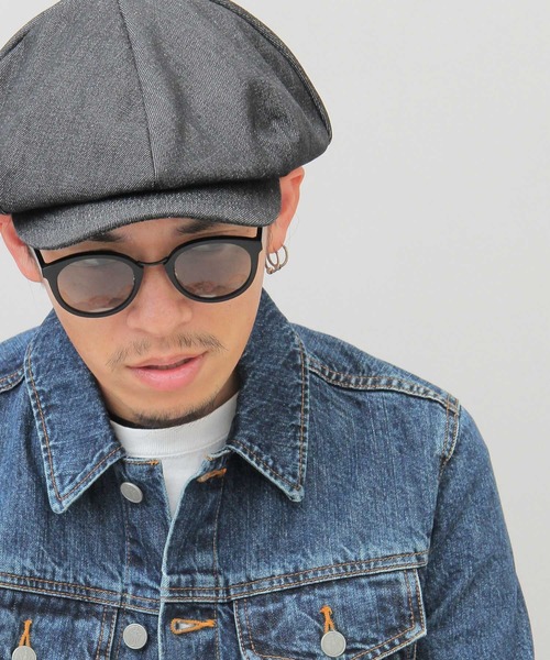 Ruben 帽子 キャスケット ビッグシルエット デニムキャスケット メンズ