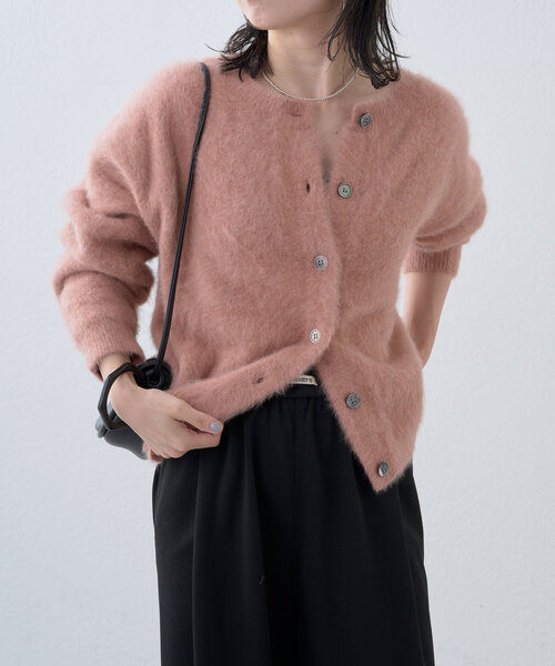 Omekashi（オメカシ） カーディガン ファーカシミヤ2WAYカーディガン