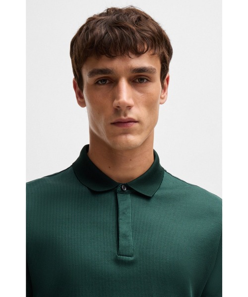 BOSS（HUGO BOSS） ポロシャツ レギュラーフィット ロングスリーブ