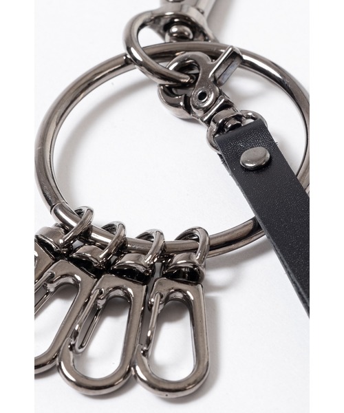 キーホルダー an meets zakka レザーストラップ＆ビッグサークル