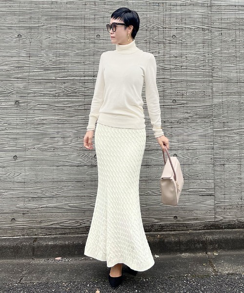 スカート ケーブルニット ロングスカート : ZOZOTOWN Yahoo!店 - 通販