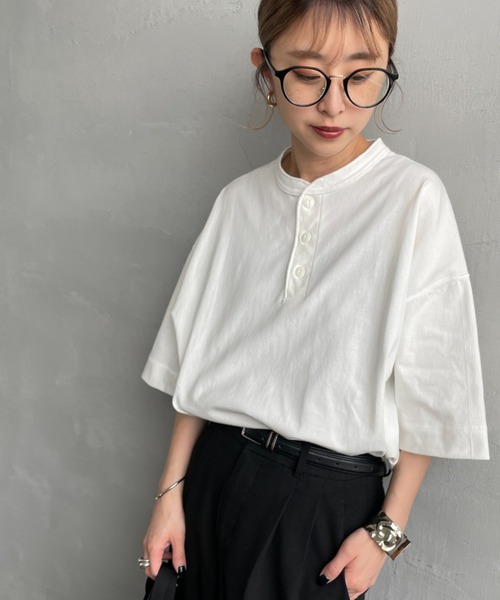 Healthknit（ヘルスニット） tシャツ 別注 ビッグシルエット ヘンリー