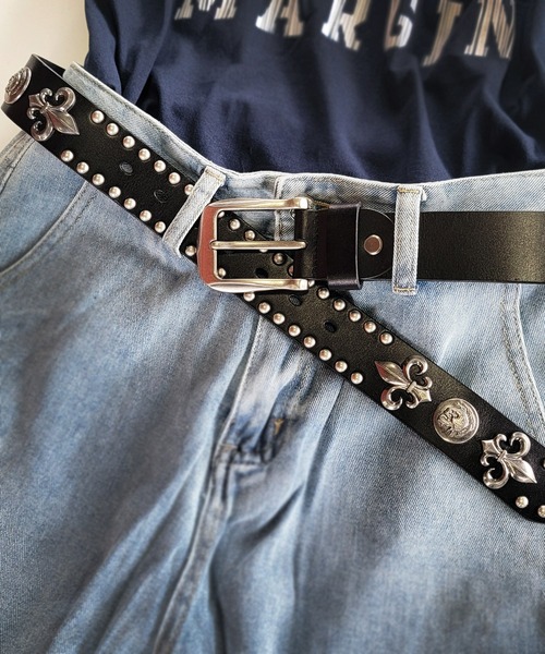 ARCADE（アーケード） ベルト レザーベルト 本革 ウエスタンスタッズ