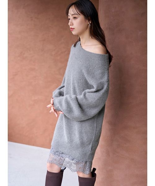 SNIDEL（スナイデル） ワンピース ニットセットキャミミニワンピース