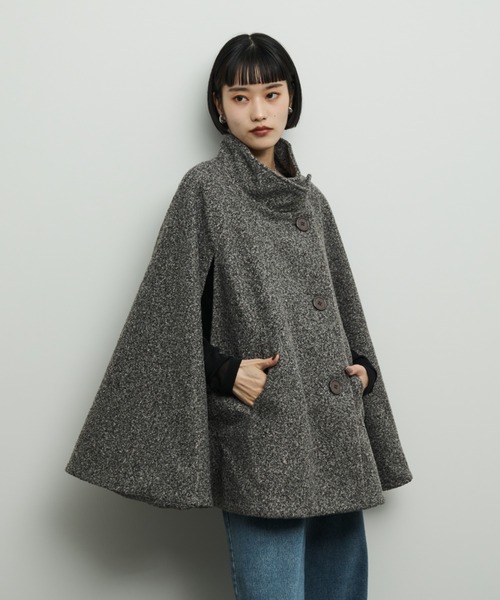 Shelly island（シェリーアイランド） ポンチョ ケープコート