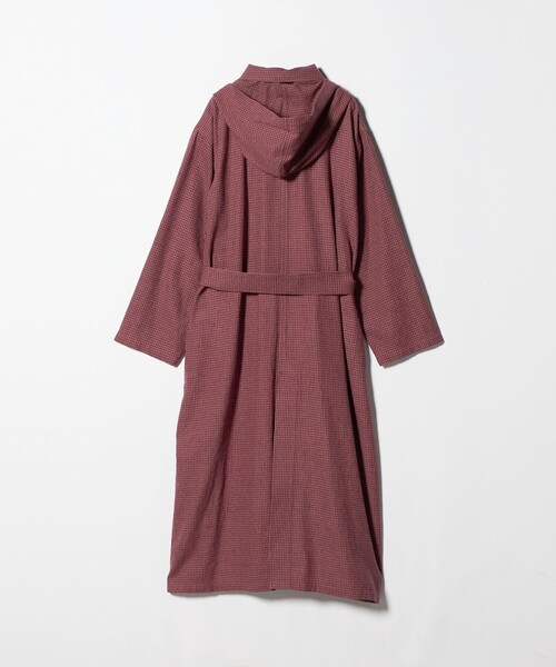 6 ステンカラーコート コート 「6(ROKU)」ギンガム ロング コート